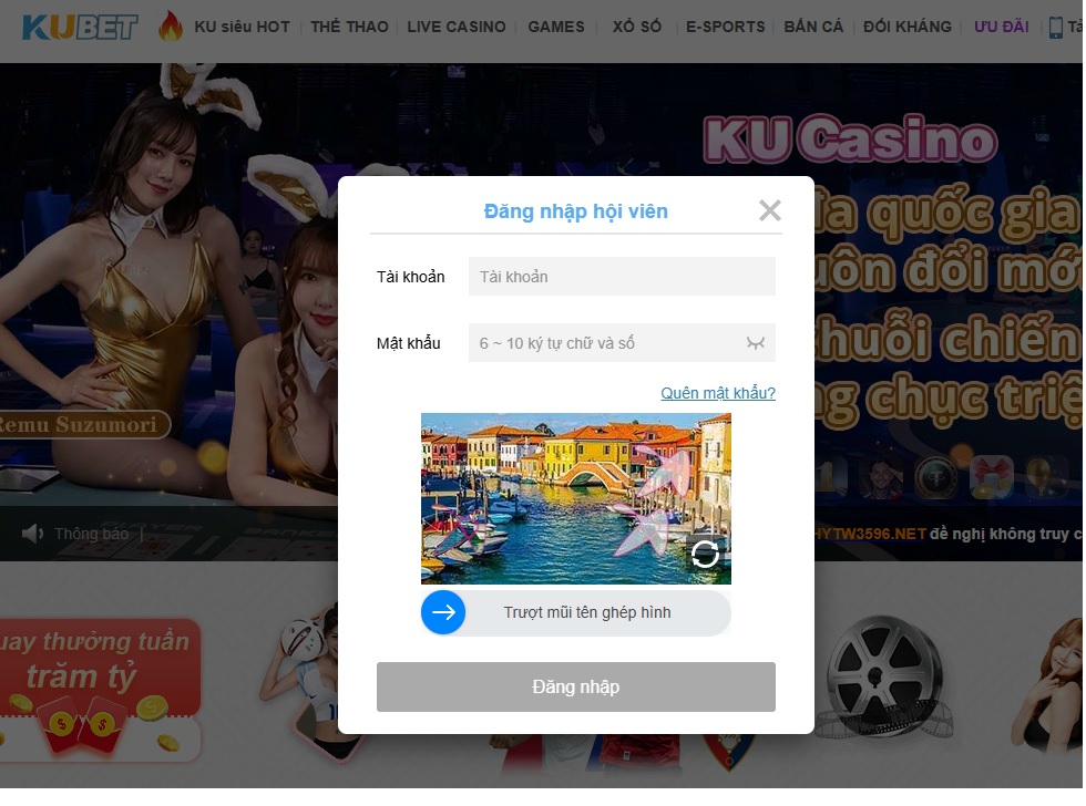 Kubet Đăng Nhập
