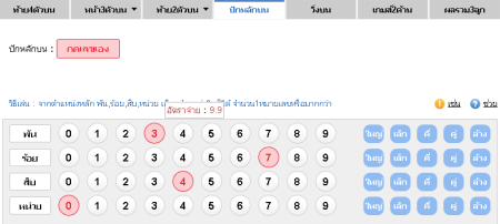 เลขปักหลัก-แทงหวยออนไลน์-เลขรูด