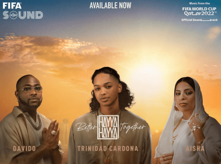 Trinidad Cardona, Davido and Aisha - Hayya Hayya (Better Together) เพลงบอลโลกปี 2022